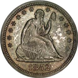 1852 25C MS64 PCGS