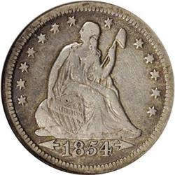 1854-O[25C] Huge O--Cleaned--ANACS. Fine 15