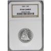 Image 3 : 1863 25C PR66 Cameo NGC