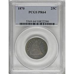 1870 25C PR64 PCGS
