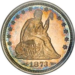 1873 25C Arrows PR65 NGC