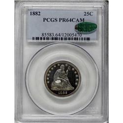 1882 25C PR64 Cameo PCGS