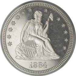 1884 25C PR67 Cameo PCGS