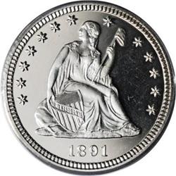 1891 25C PR66 Deep Cameo PCGS