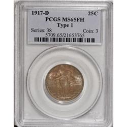 1917-D 25C Type One MS65 Full Head PCGS