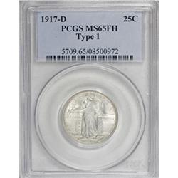 1917-D 25C Type One MS65 Full Head PCGS