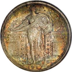 1917-D 25C Type One MS67 Full Head NGC