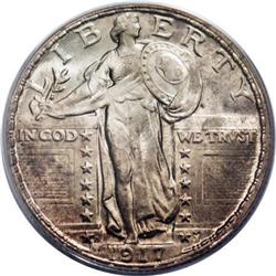 1917-D 25C Type Two MS65 Full Head PCGS