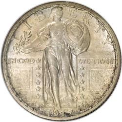 1917-D 25C Type Two MS66 Full Head NGC