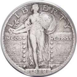 1918/7-S 25C VF20 PCGS