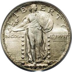 1921 25C MS65 Full Head PCGS
