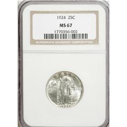 1924 25C MS67 NGC