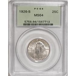 1926-S 25C MS64 PCGS