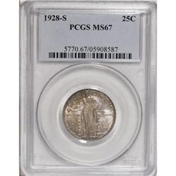 1928-S 25C MS67 PCGS