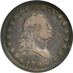 1795 50C 2 Leaves VF25 NGC