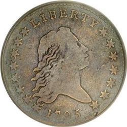 1795 50C 2 Leaves VG10 PCGS