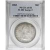 Image 3 : 1803 50C Large 3 AU53 PCGS