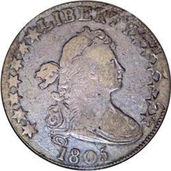 1805 50C Fine 12 ANACS