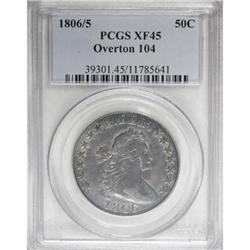 1806/5 50C XF45 PCGS