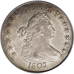 1807 50C Draped Bust AU58 PCGS