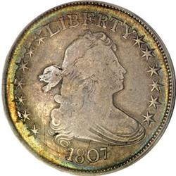 1807 50C Draped Bust Fine 15 PCGS