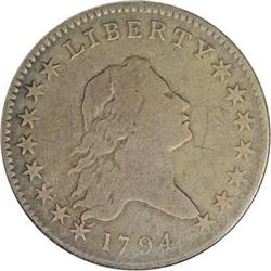 1794 50C--Obverse Graffiti--NCS. VG Details