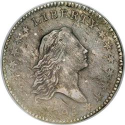 1795 50C 2 Leaves XF40 ANACS