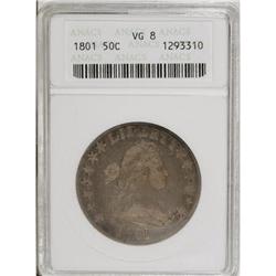 1801 50C VG8 ANACS