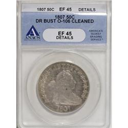1807 50C Draped Bust XF45 ANACS