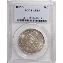 1817/3 50C AU55 PCGS