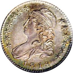 1818/7 50C Large 8 MS63 NGC