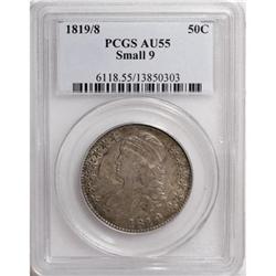 1819/8 50C Small 9 AU55 PCGS