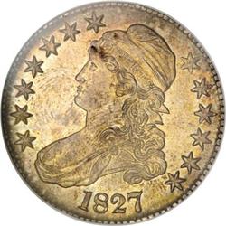 1827 50C Square Base 2 MS64 NGC