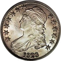 1828 50C Square Base 2, Small 8, Large Letters