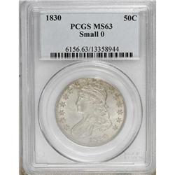1830 50C Small 0 MS63 PCGS