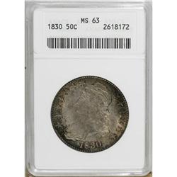 1830 50C Large 0 MS63 ANACS.