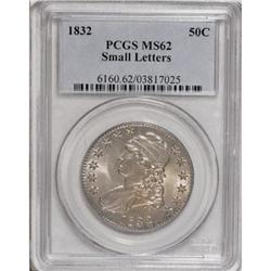 1832 50C Small Letters MS62 PCGS