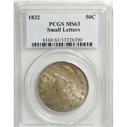 1832 50C Small Letters MS63 PCGS