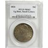Image 1 : 1834 50C Large Date, Small Letters MS62 PCGS