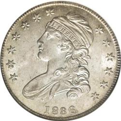 1836 50C Lettered Edge MS64 NGC