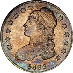 1836 50C Lettered Edge MS64 NGC