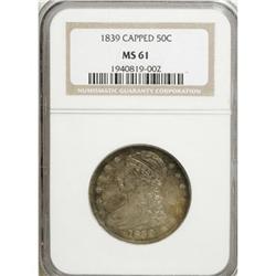 1839 50C MS61 NGC