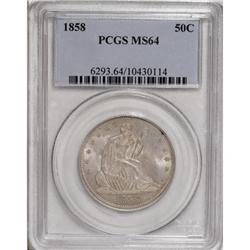1858 50C MS64 PCGS