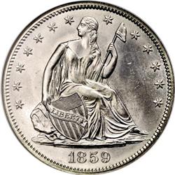 1859 50C MS65 PCGS