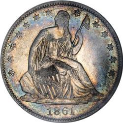 1861-O 50C CSA Obverse AU55 PCGS