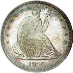 1865 50C MS65 PCGS