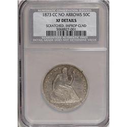1873-CC 50C No Arrows--Scratched, Improperly