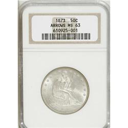 1873 50C Arrows MS63 NGC