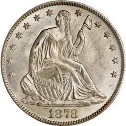 1878 50C MS64 PCGS. CAC