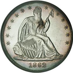 1862 50C PR64 Cameo NGC